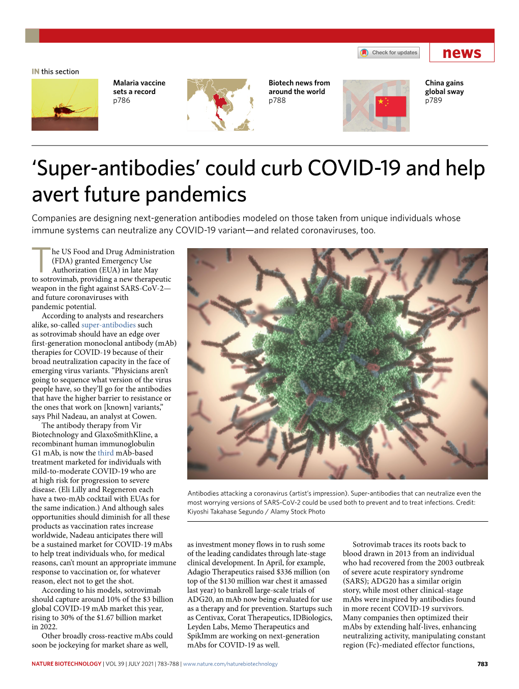 'Super-Antibodies' Could Curb COVID-19 and Help Avert Future