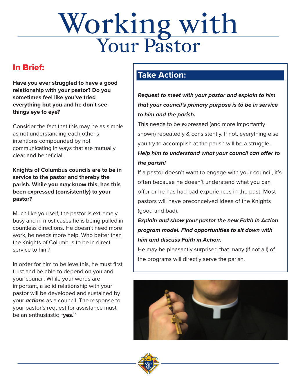 10999 Working with Your Pastor