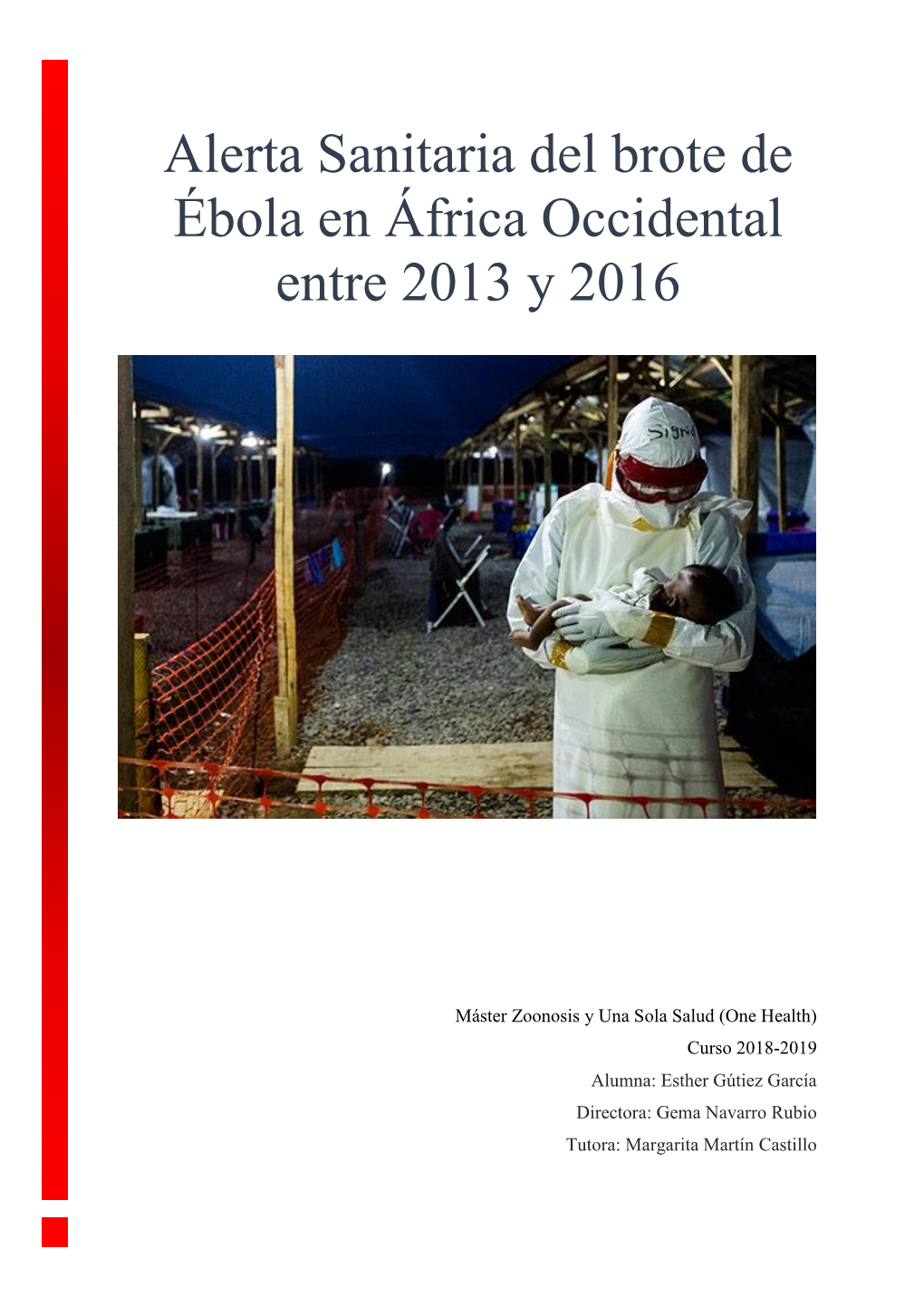 Alerta Sanitaria Del Brote De Ébola En África Occidental Entre 2013 Y 2016