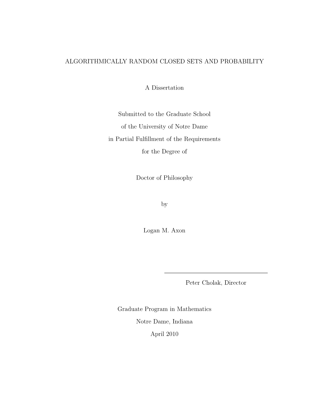 Algorithmically Random Closed Sets and Probability