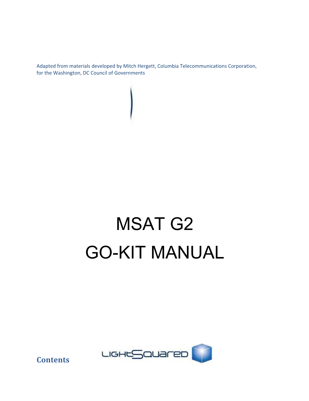 MSAT-G2 Training Manual