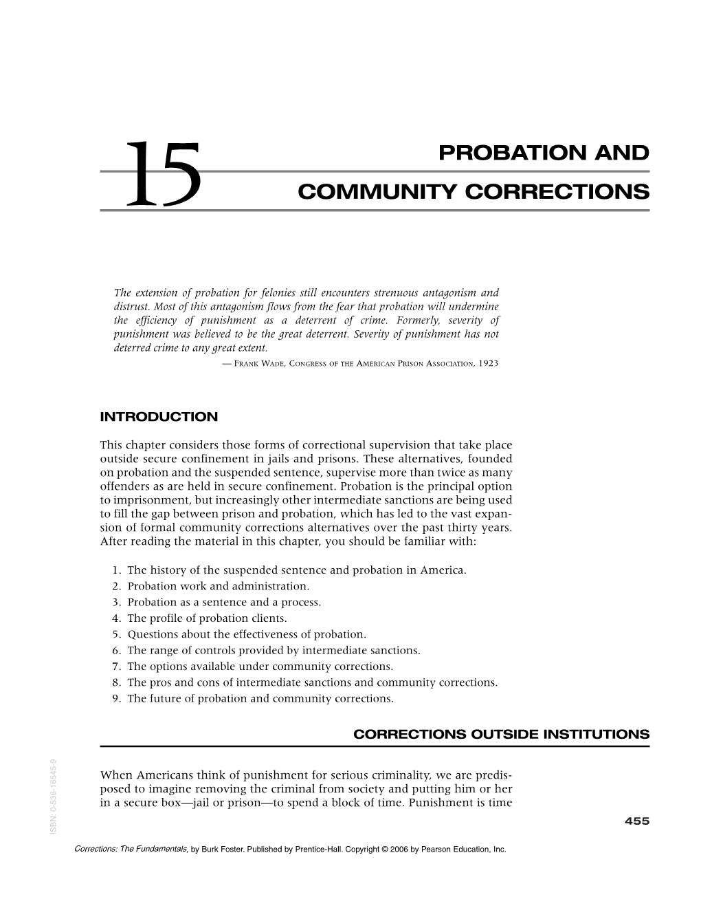 Probation and Community Corrections