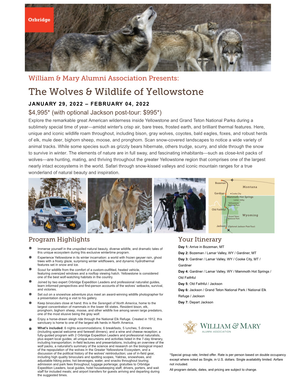 The Wolves & Wildlife of Yellowstone