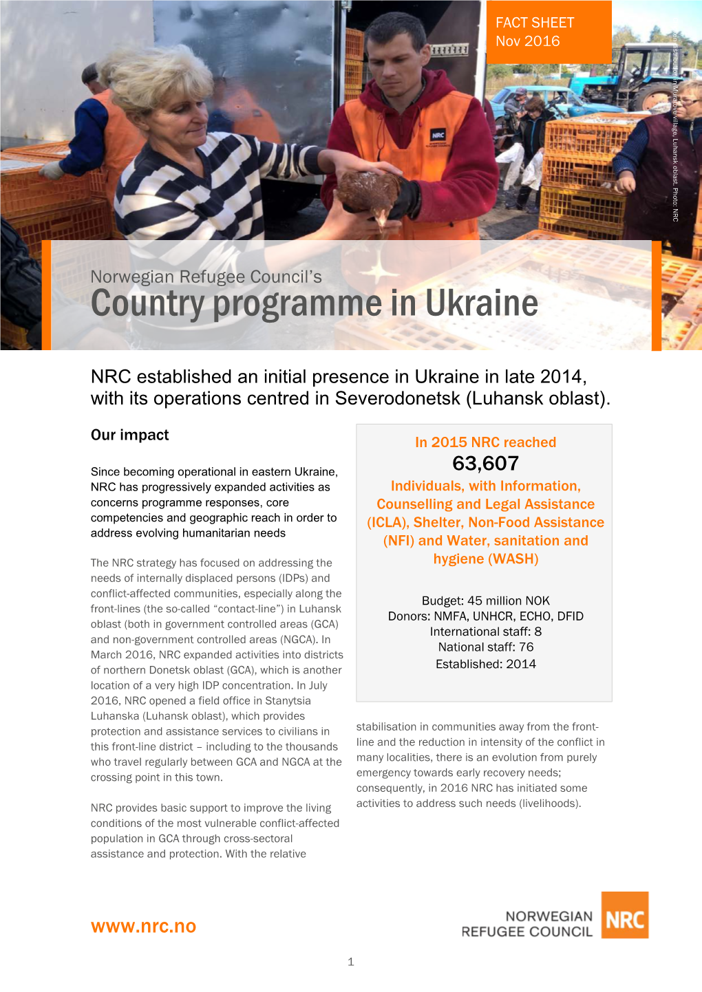 Country Programme in Ukraine