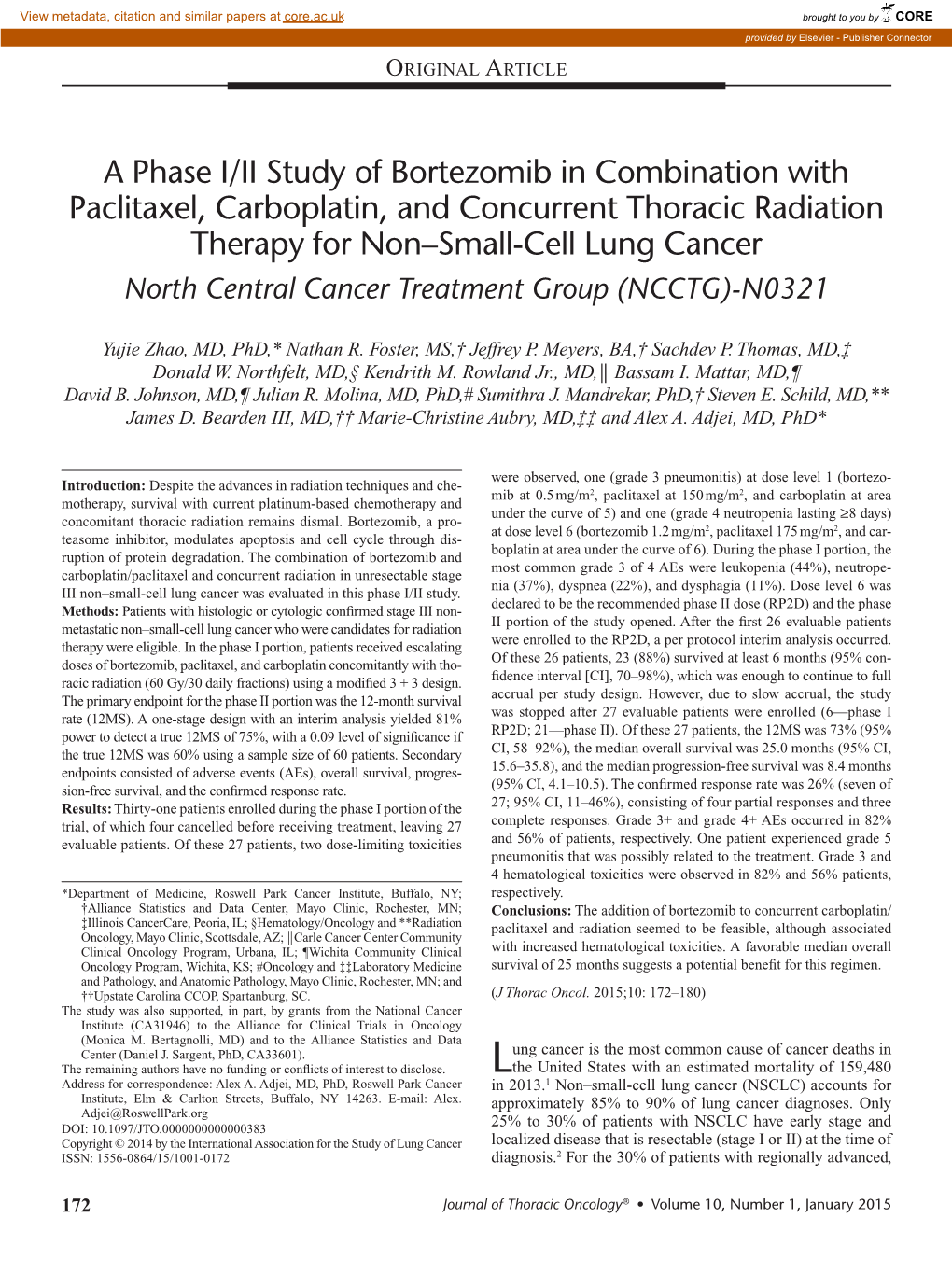 A Phase I/II Study of Bortezomib in Combination with Paclitaxel