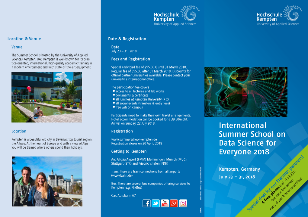 International Summer School on Data Science for Everyone 2018