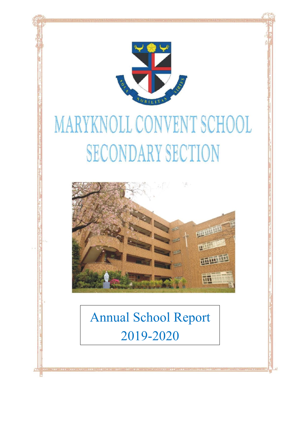 Annual School Report 2019-2020