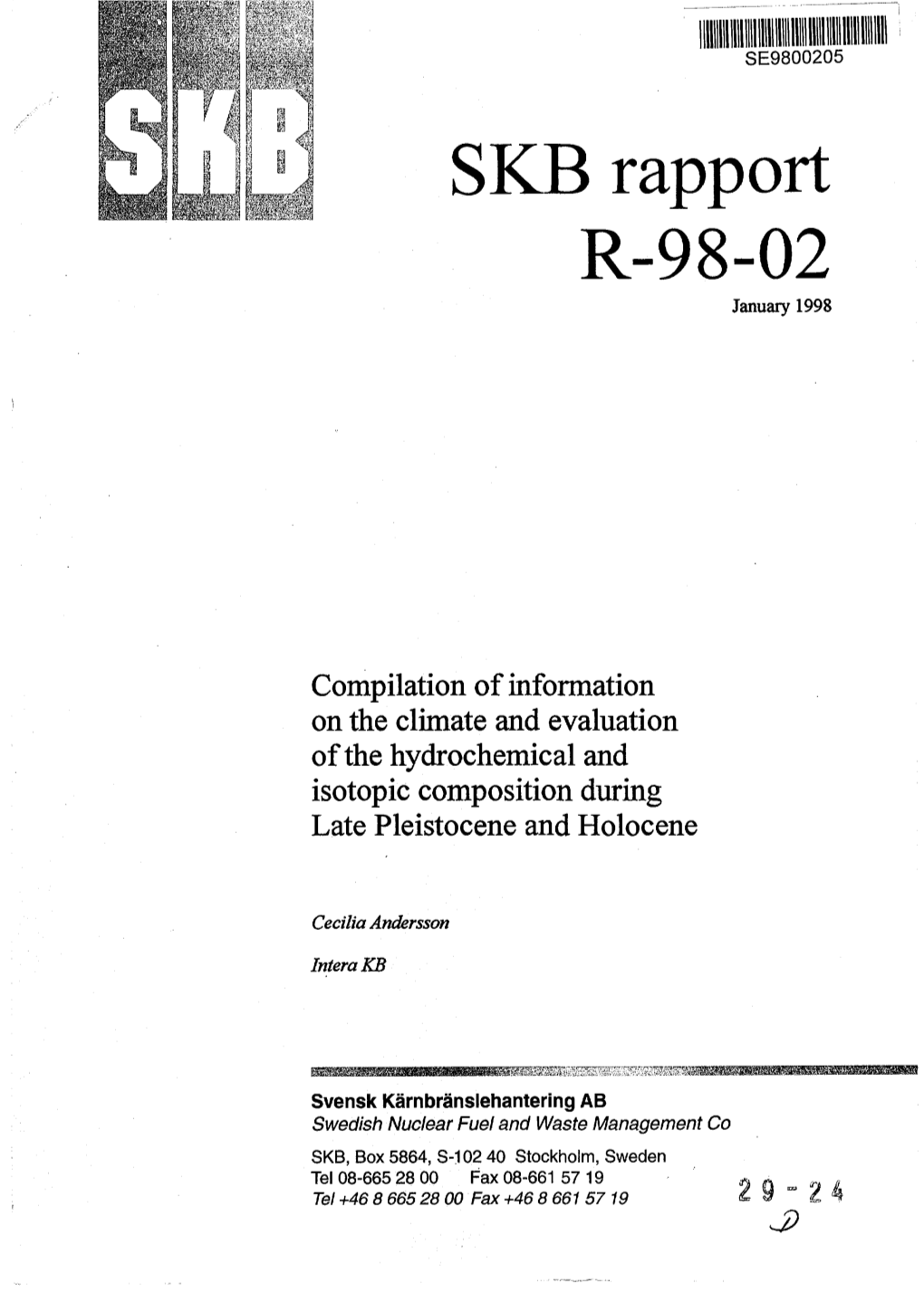 3. Eemian Interglacial: 130 - 117 Ka Bp