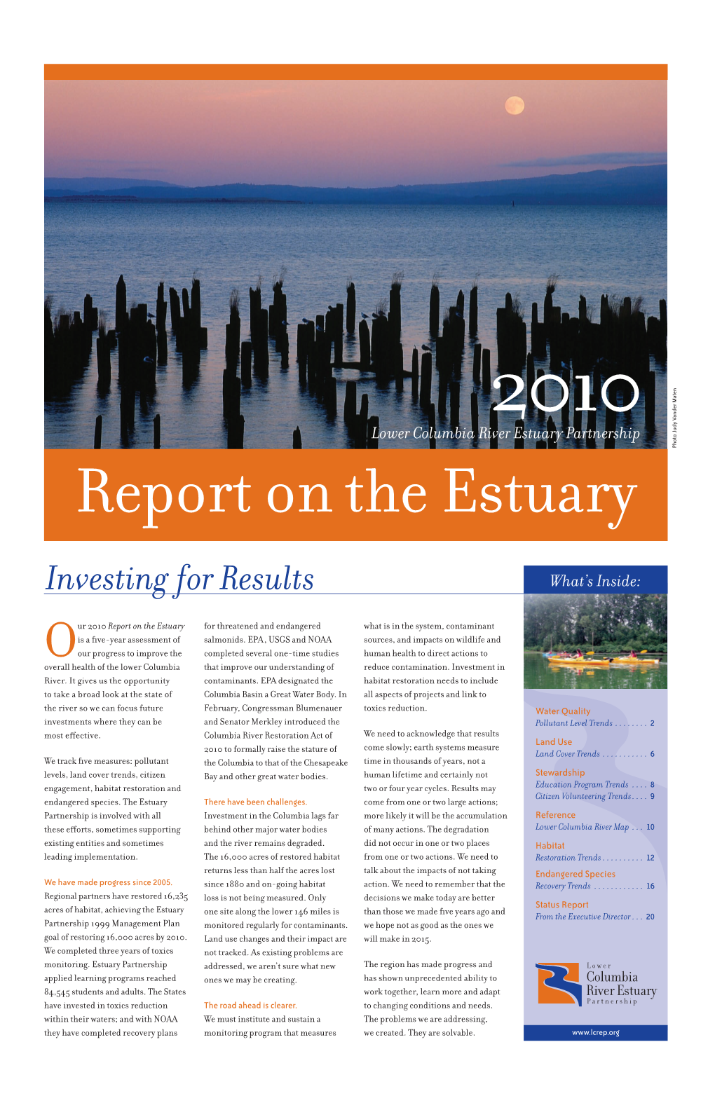 Lower Columbia River Estuary Partnership : Jphoto Report on the Estuary