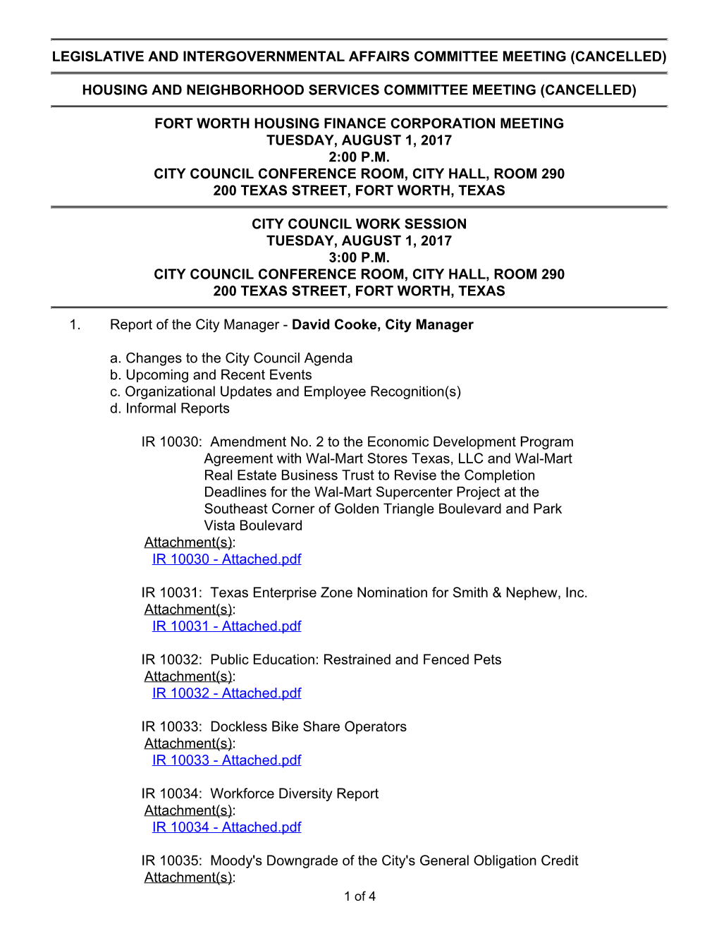 Electronic Council Packet for 08-01-2017