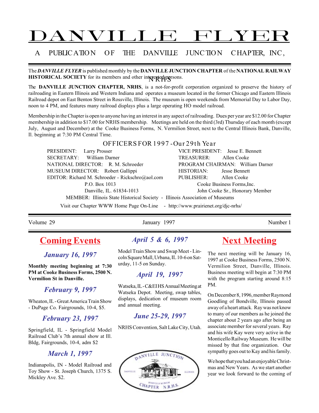 Danville Flyer a Publication of the Danville Junction Chapter, Inc