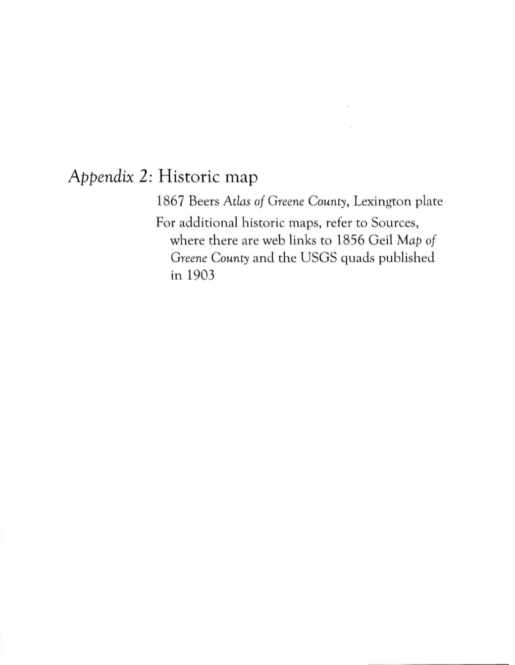 Appendix 2: Historic