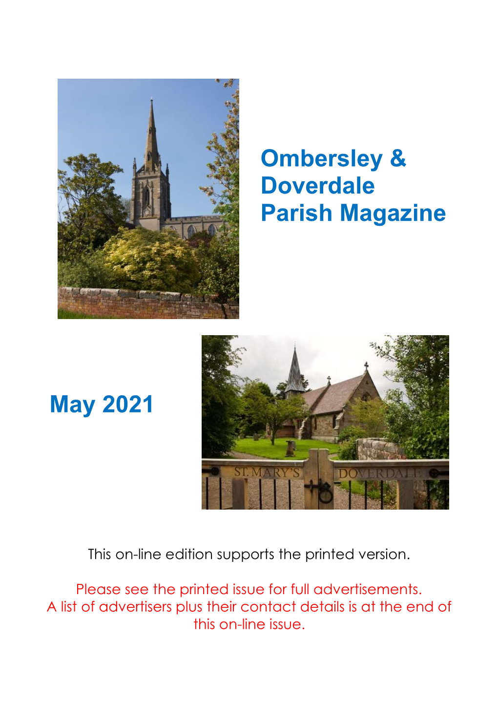 Ombersley & Doverdale Parish Magazine May 2021