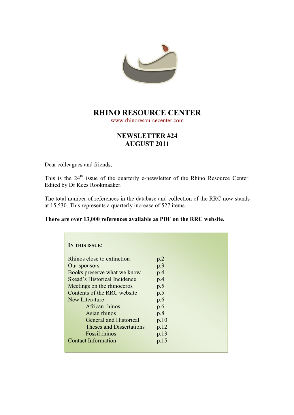 Rhino Resource Center