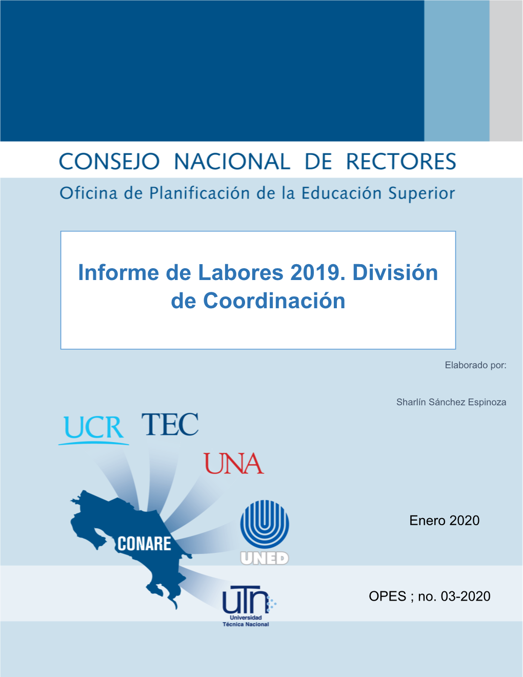 Informe De Labores 2019. División De Coordinación