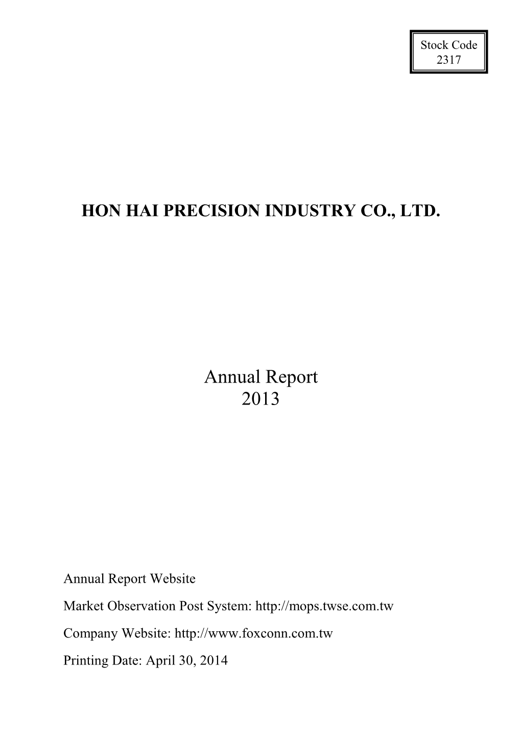 Annual Report 2013