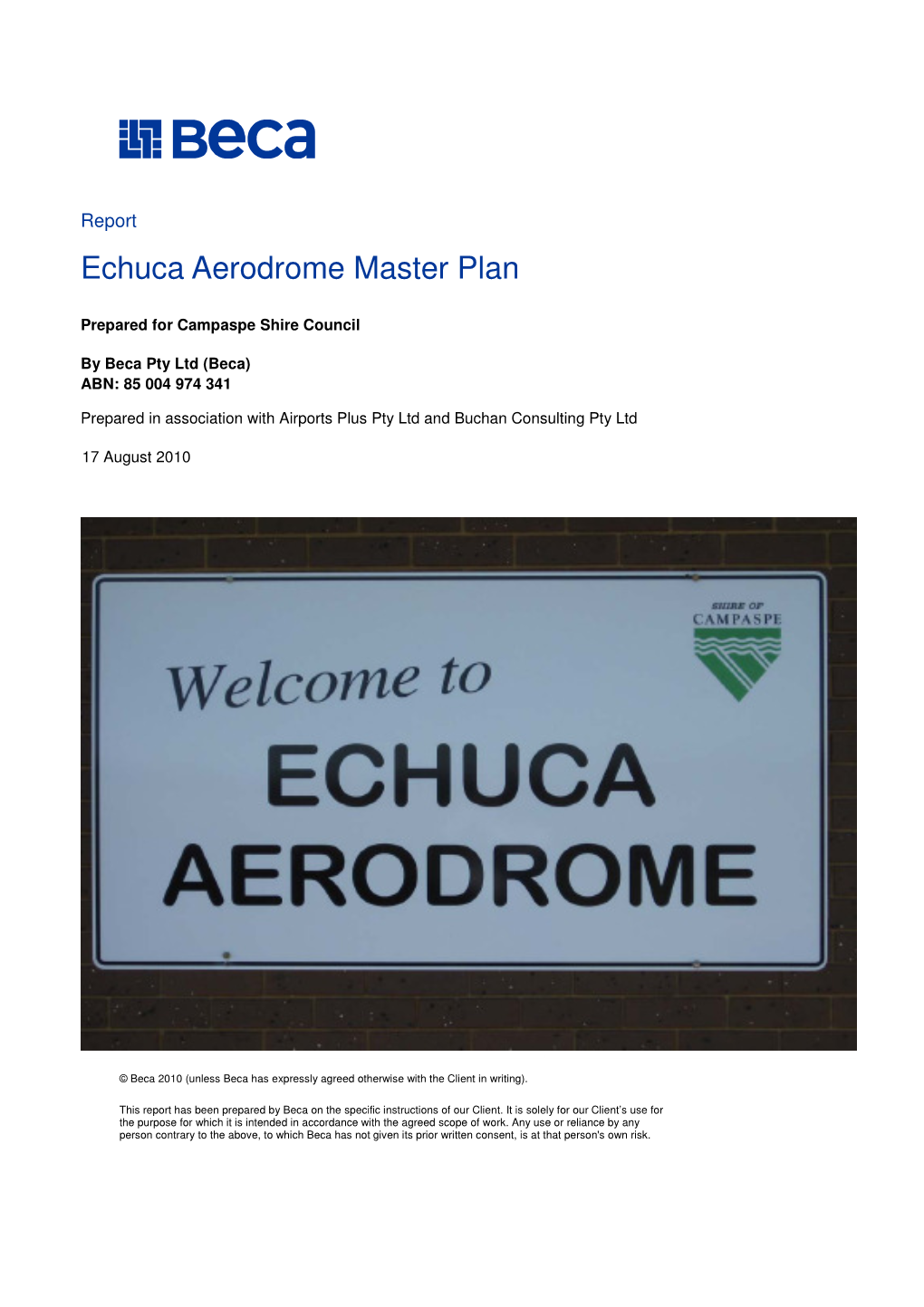Echuca Aerodrome Master Plan