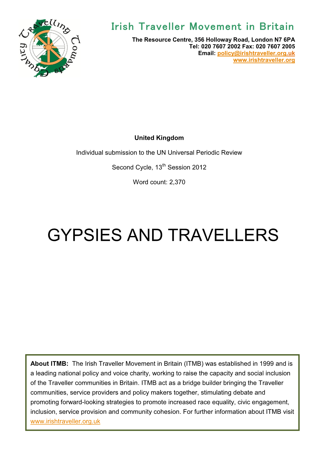 Gypsies and Travellers