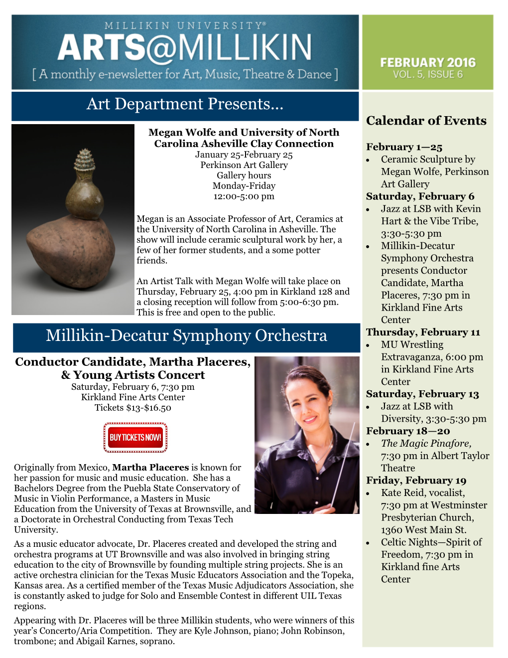 Art Department Presents... Millikin-Decatur Symphony Orchestra