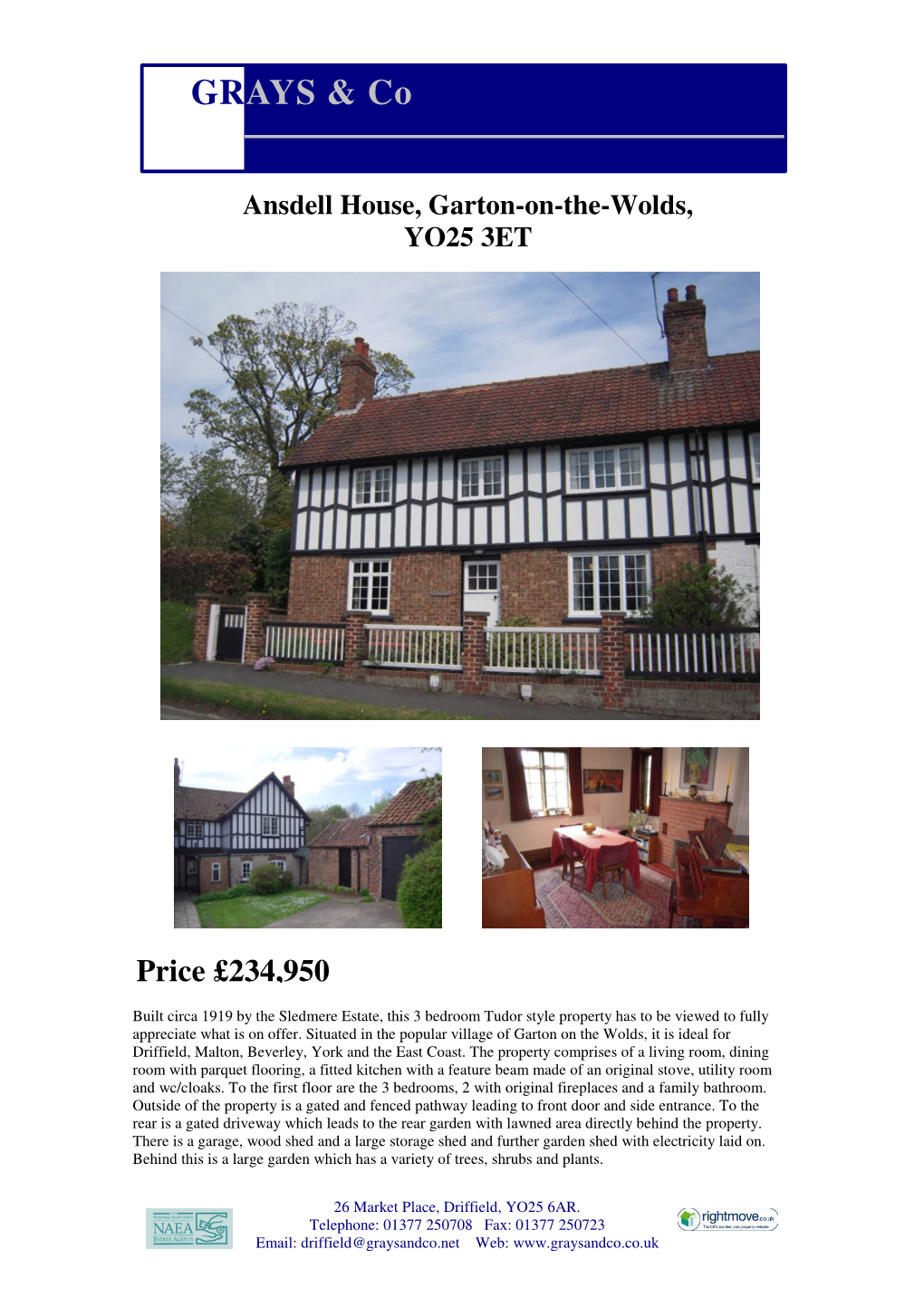Ansdell House, Garton-On-The-Wolds, YO25