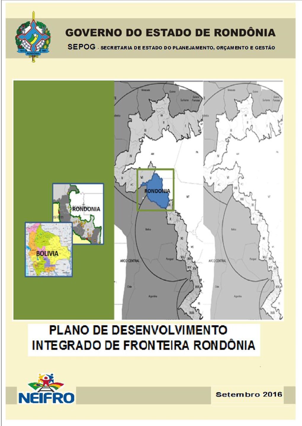 Plano De Desenvolvimento Integrado De Fronteira Rondônia
