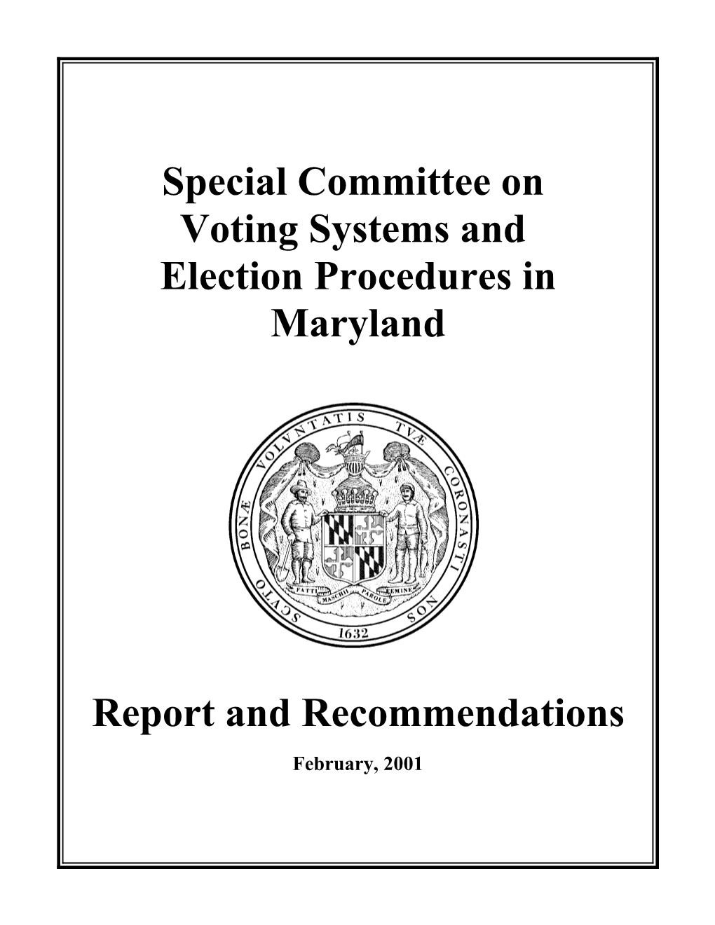 Voting Systems in Maryland, 1980-2000