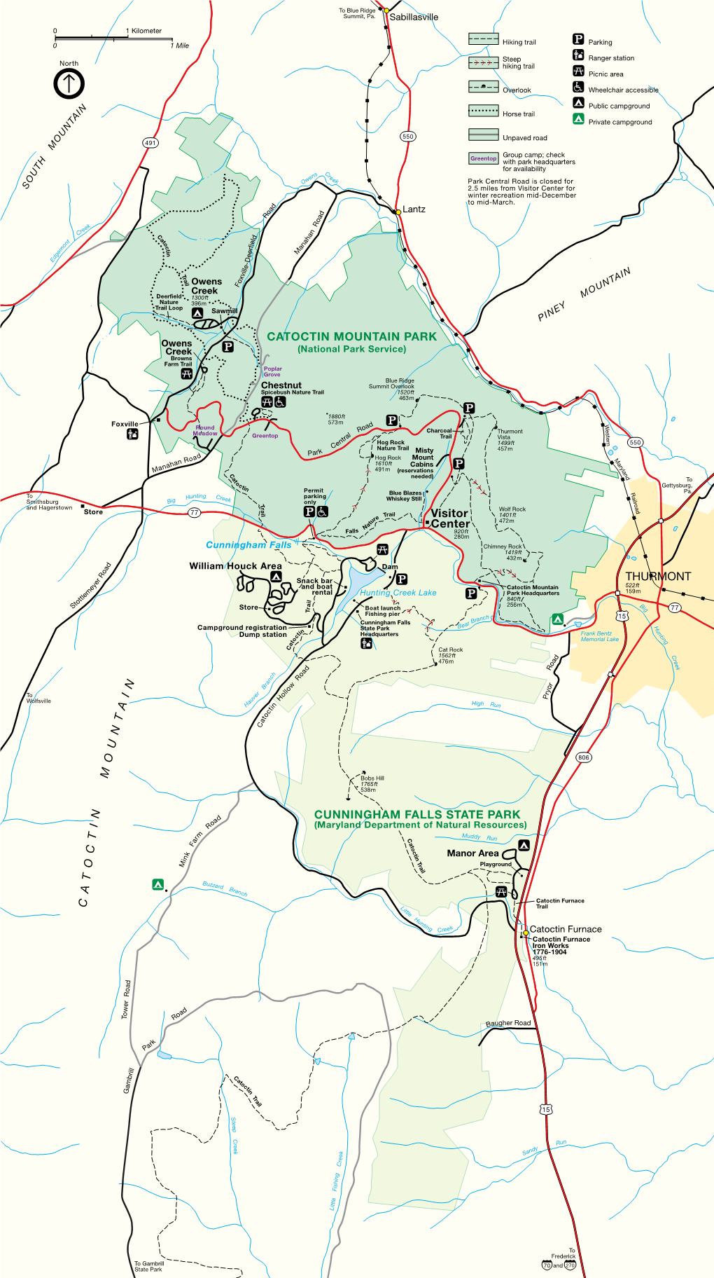 Catoctin Mountain Park Cunningham Falls State