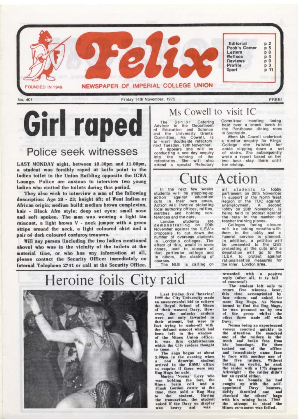 Felix Issue 373, 1975