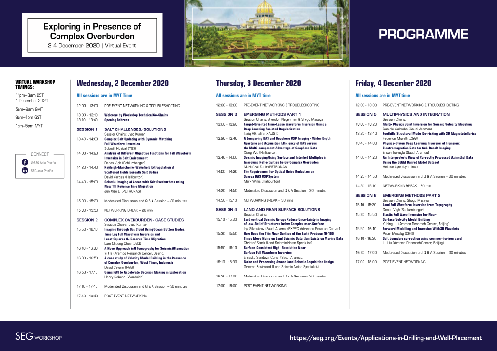 PROGRAMME 2-4 December 2020 | Virtual Event