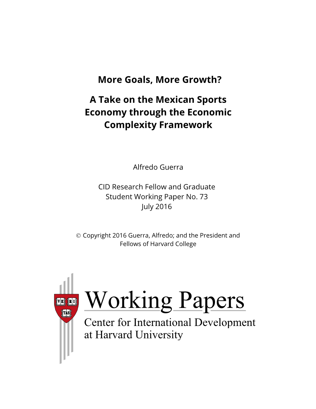 A Take on the Mexican Sports Economy Through the Economic Complexity Framework