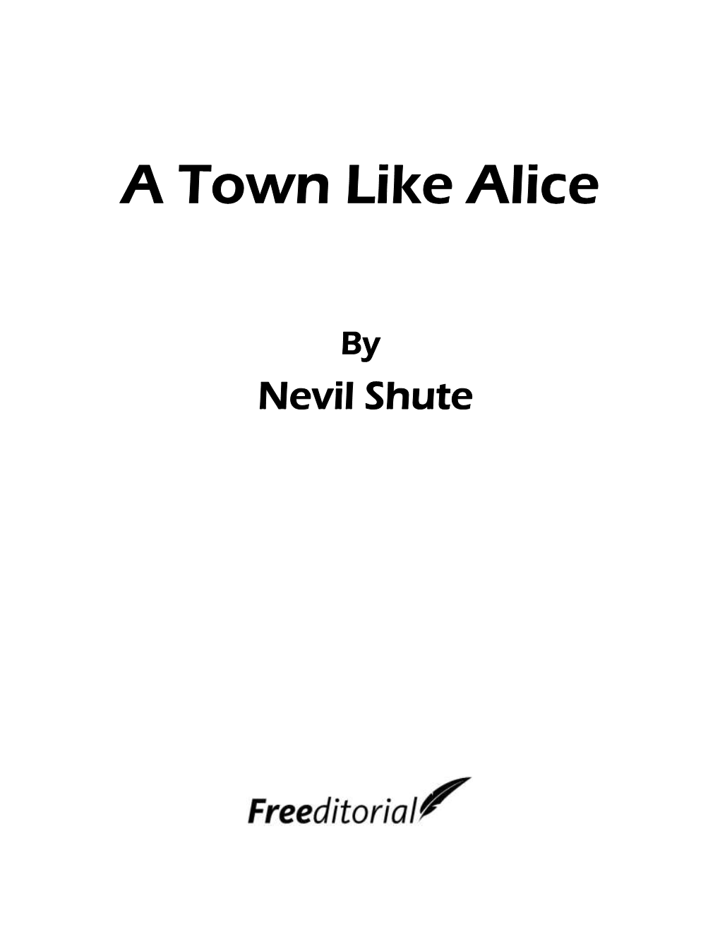 A Town Like Alice