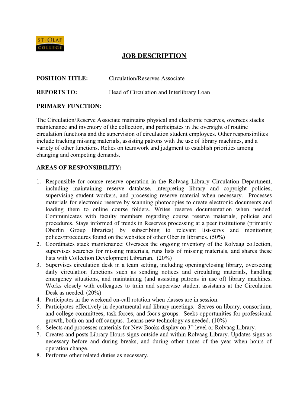 Instructions for Writing the Job Description s2