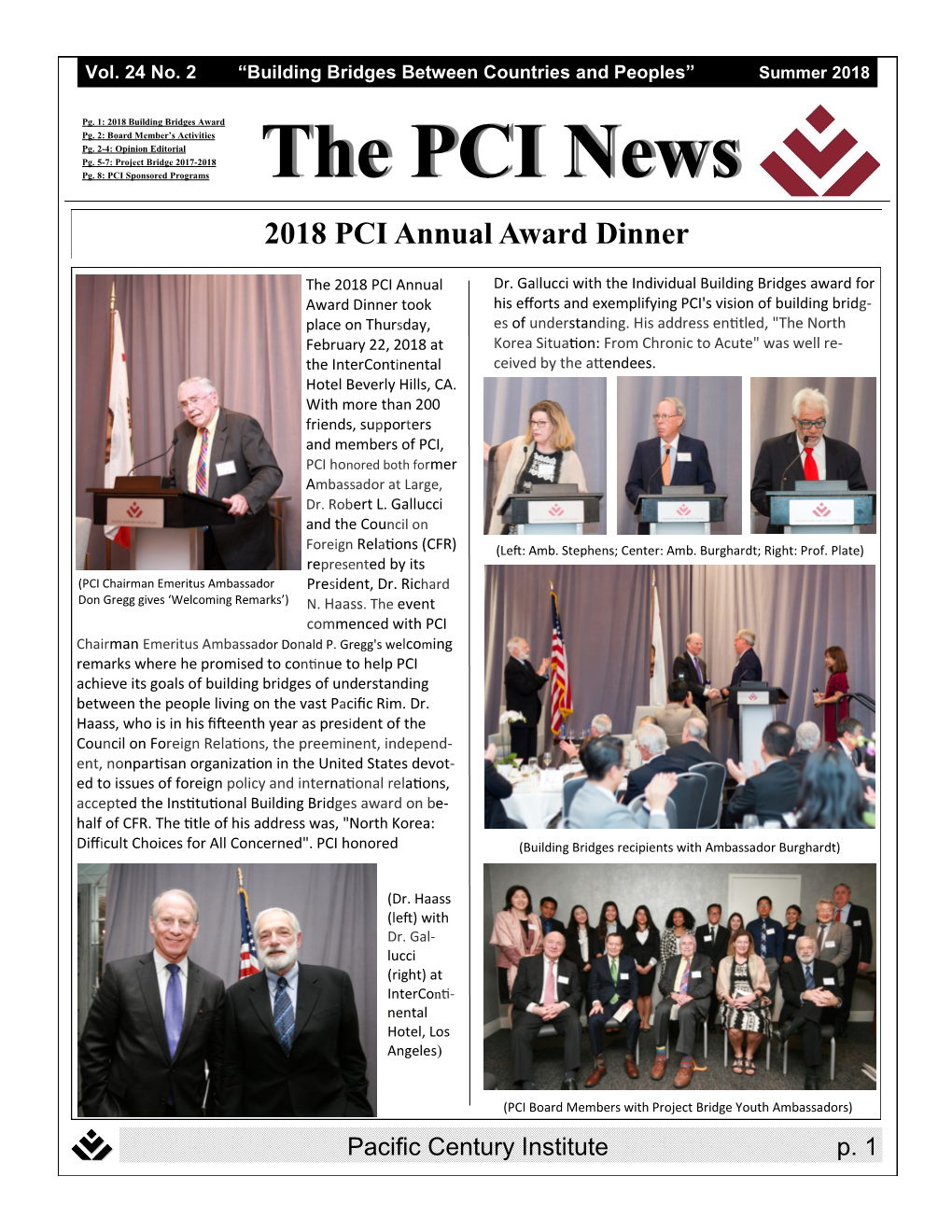 PCI Newsletter Summer