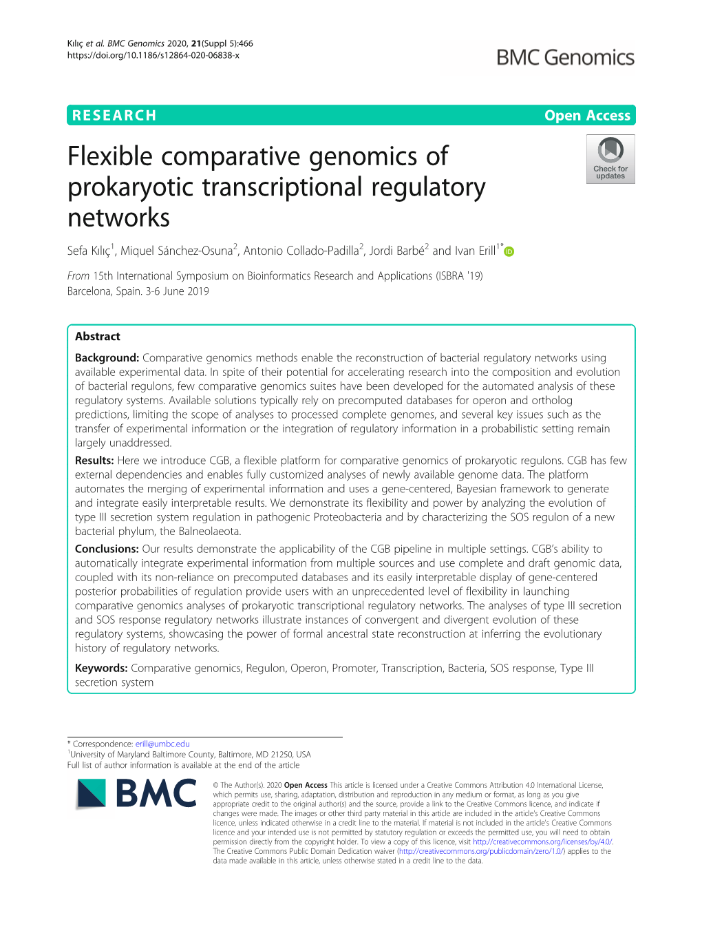 Flexible Comparative Genomics of Prokaryotic Transcriptional