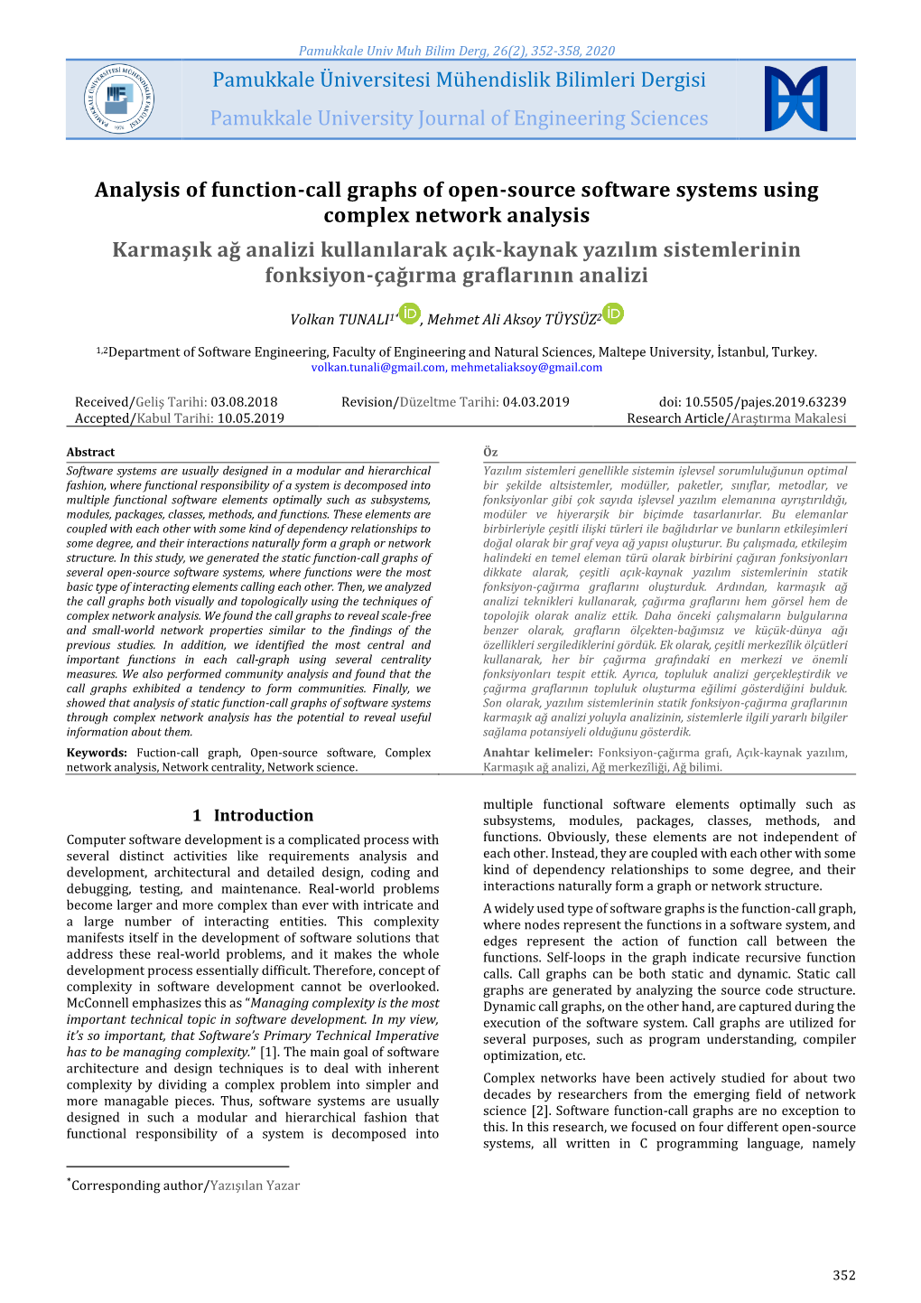 Analysis of Function-Call Graphs of Open-Source Software Systems