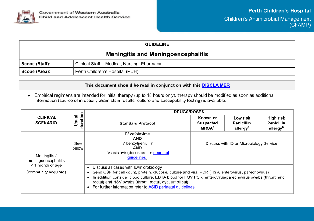 Meningitis and Meningoencephalitis (Pdf)