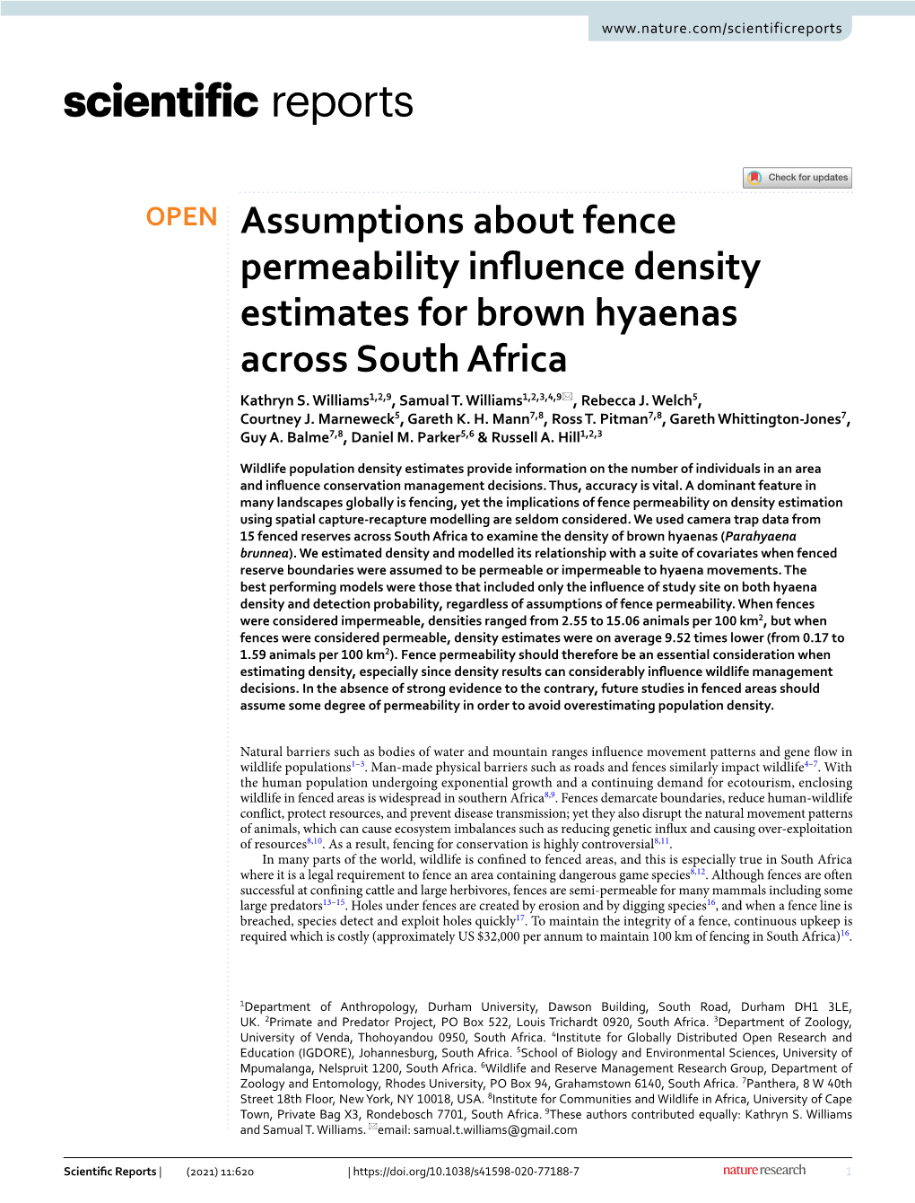 Assumptions About Fence Permeability Influence Density Estimates For