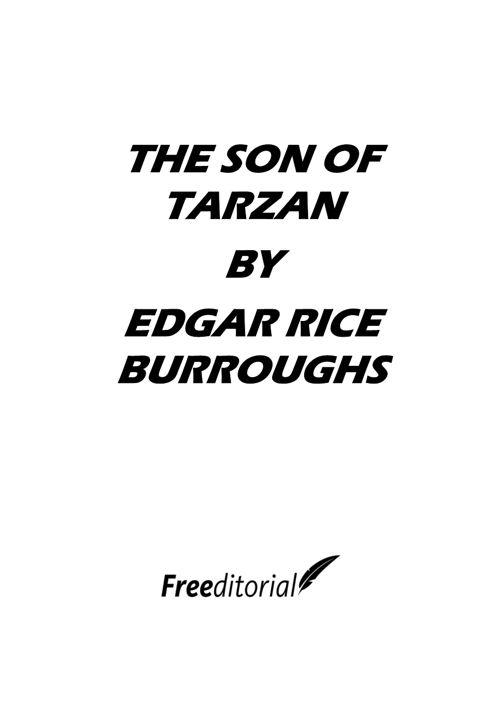 The Son of Tarzan by Edgar Rice Burroughs