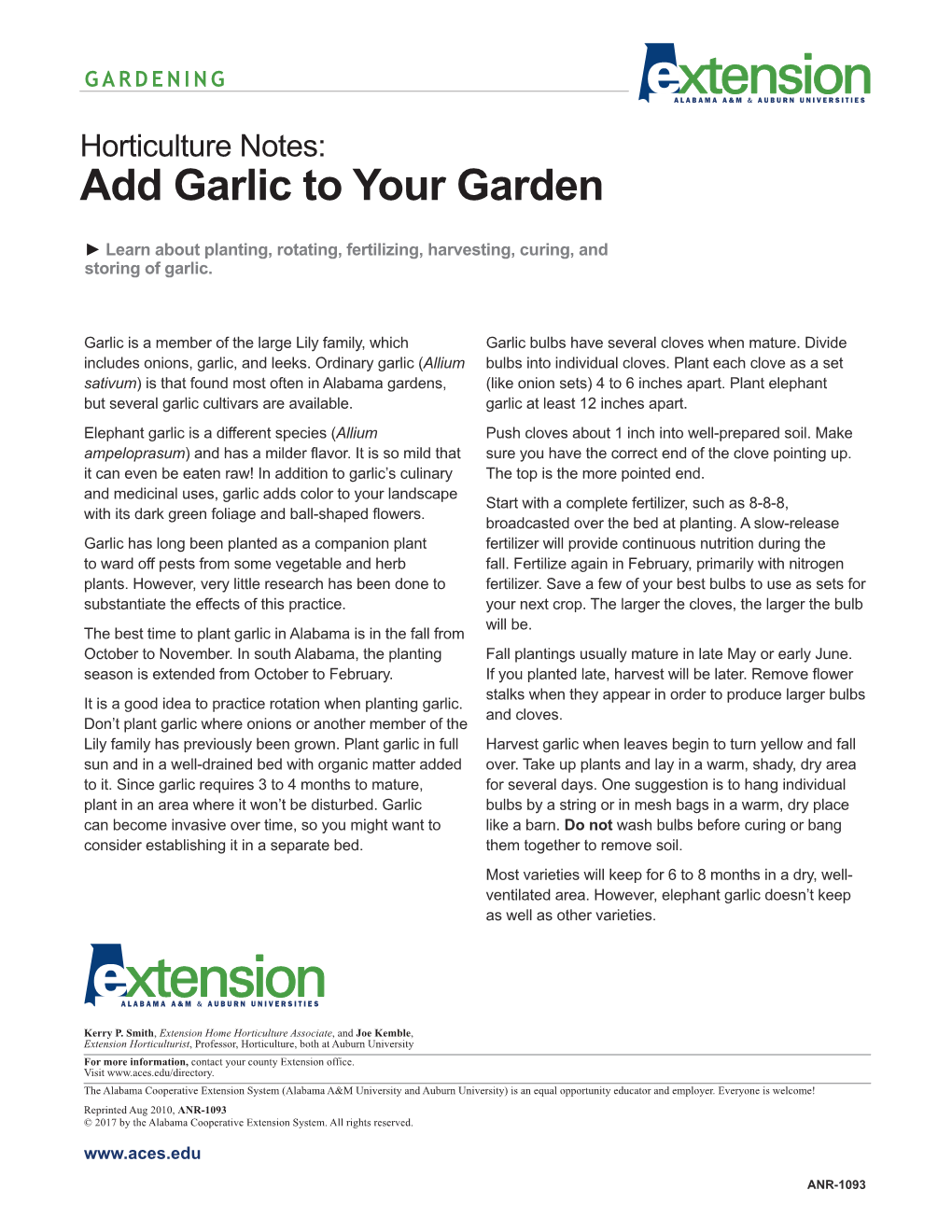 Add Garlic to Your Garden