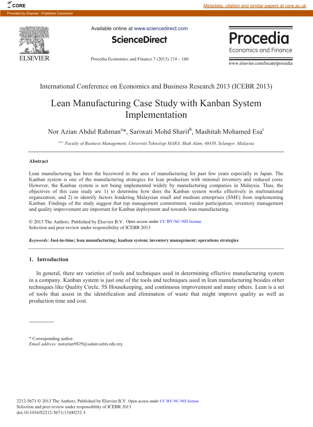 Lean Manufacturing Case Study with Kanban System Implementation