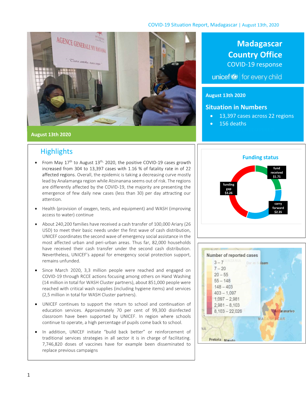 Madagascar Country Office COVID-19 Response