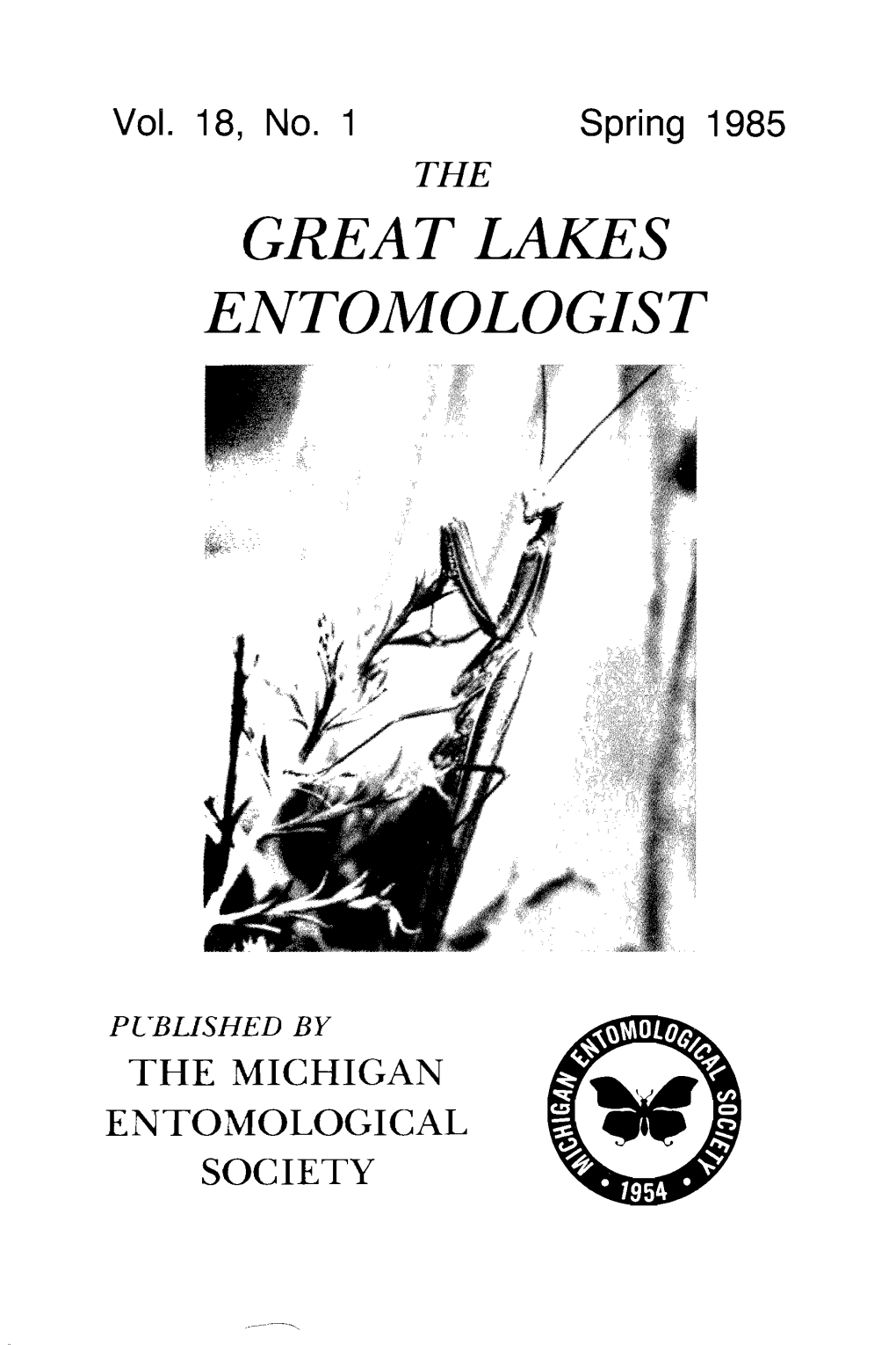 Great Lakes Entomologist