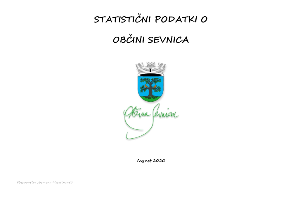 Statistični Podatki Občine Sevnica 2020
