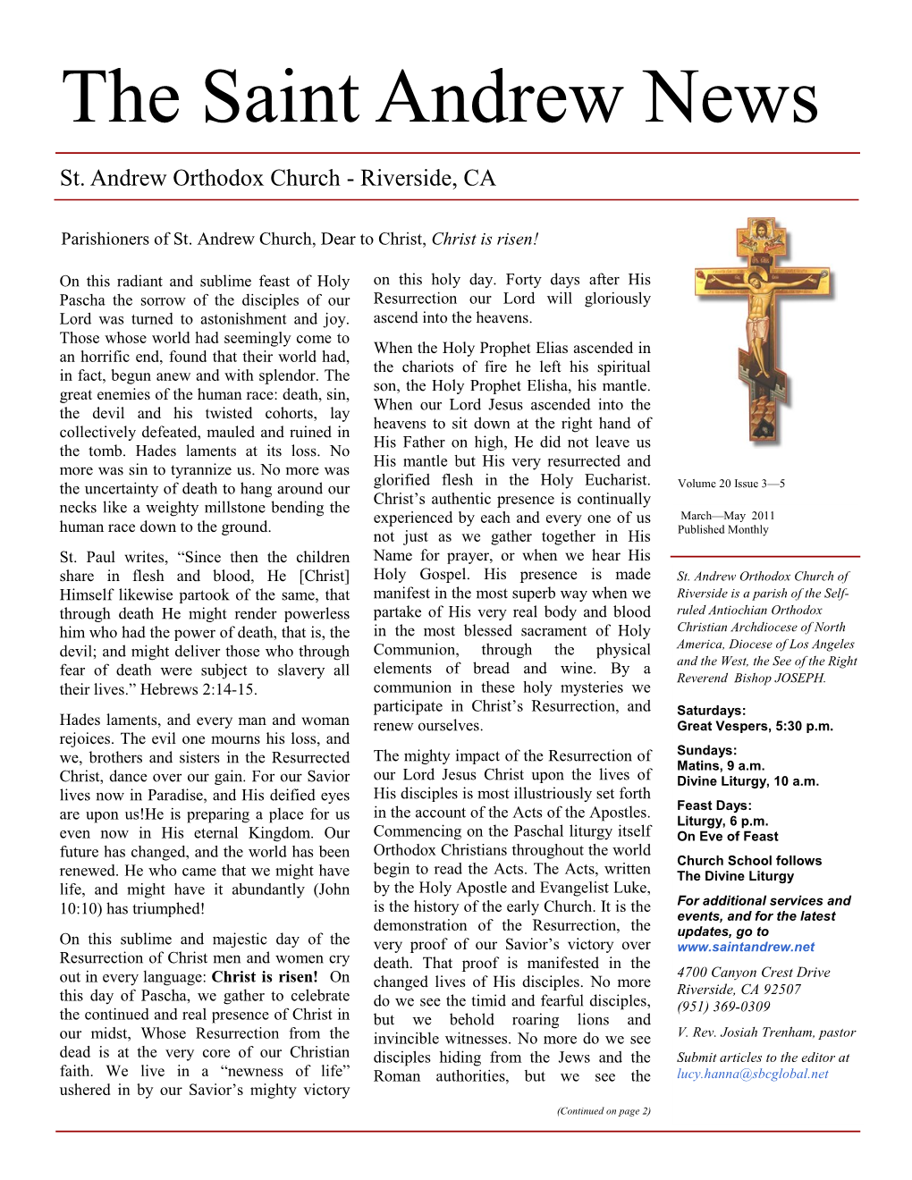 The Saint Andrew News