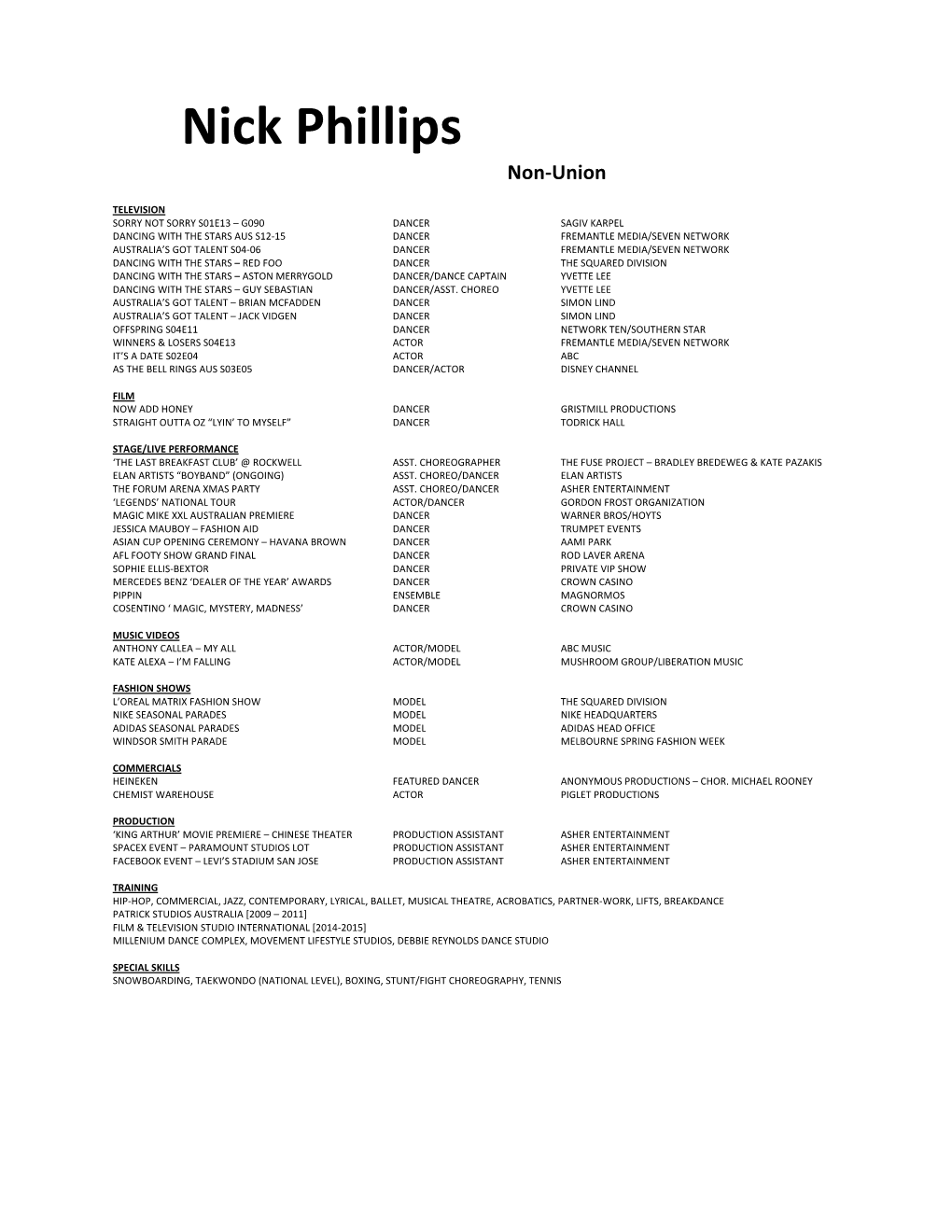 Msa Resume Nick Phillips