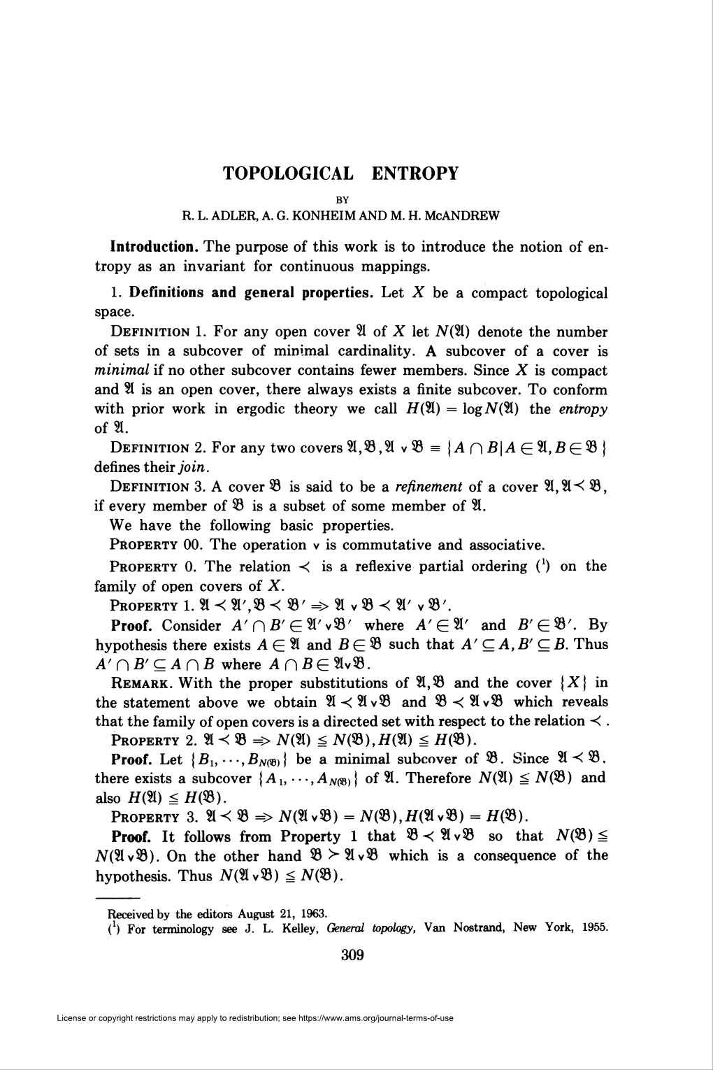 Topological Entropy