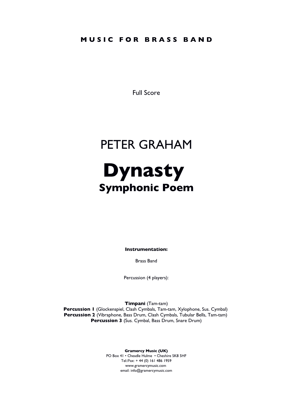 Dynasty Symphonic Poem
