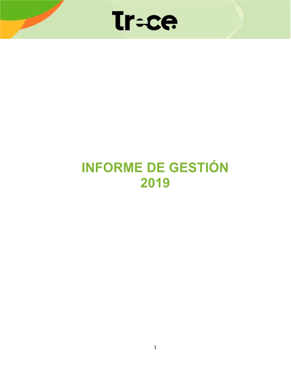 Informe De Gestión 2019