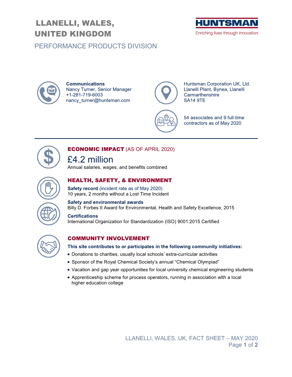 Huntsman Fact Sheet – PP