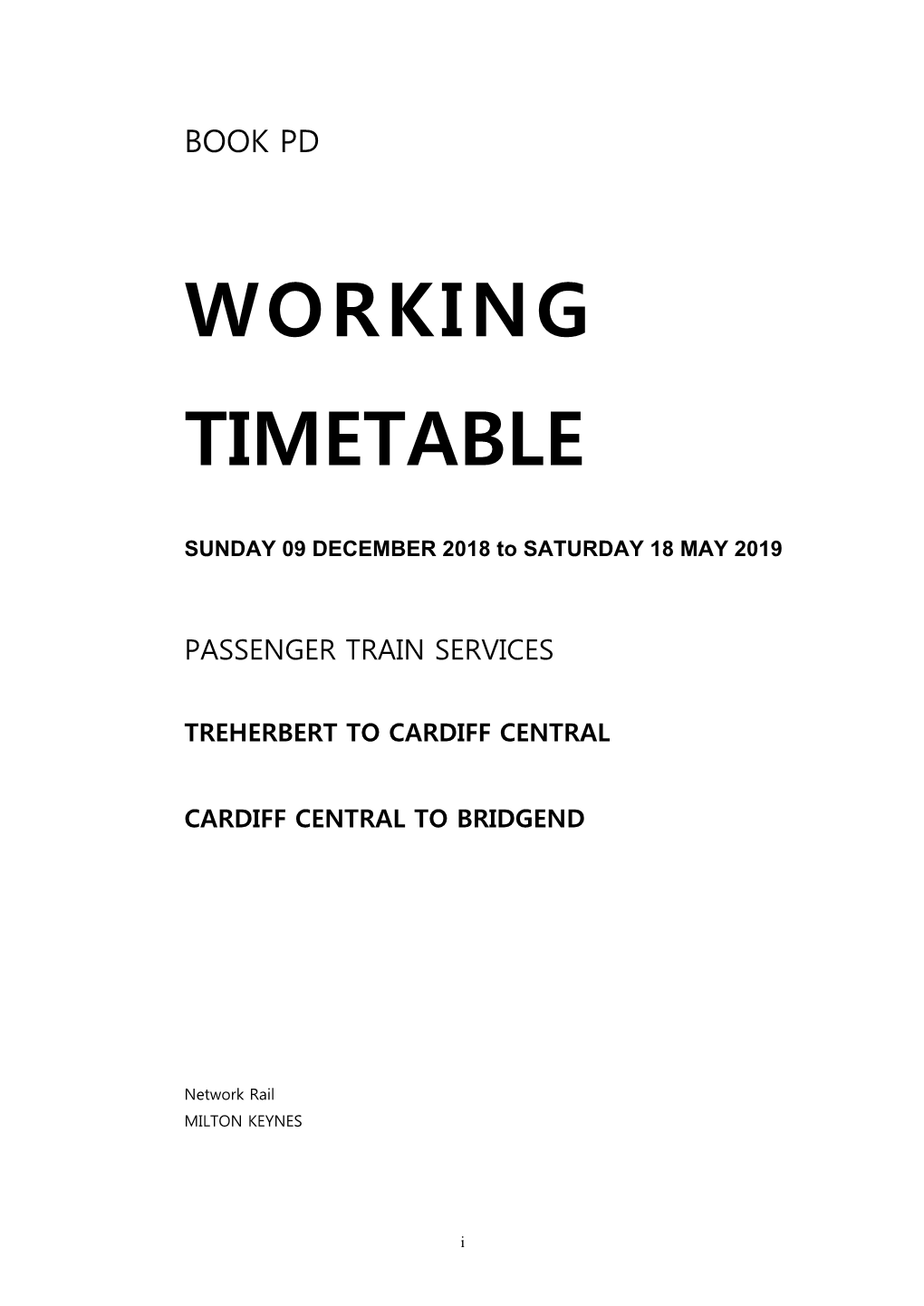 Working Timetable, the Former Must Be Used in All Quotations to the Public